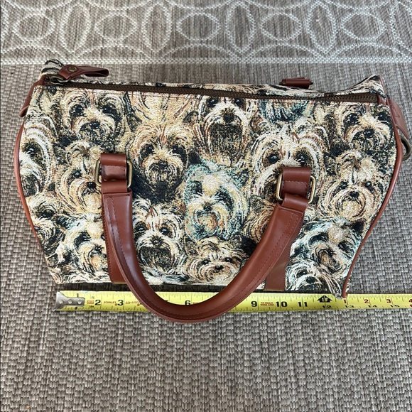 Bradford Exchange Constant Companion Yorkie Yorkshire Terrier Print Tapestry Bag - Picture 3 of 11